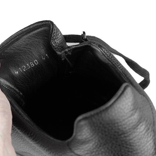 Balenciaga Arena Low Black Leather Shoes (41 IT / 42 EU)