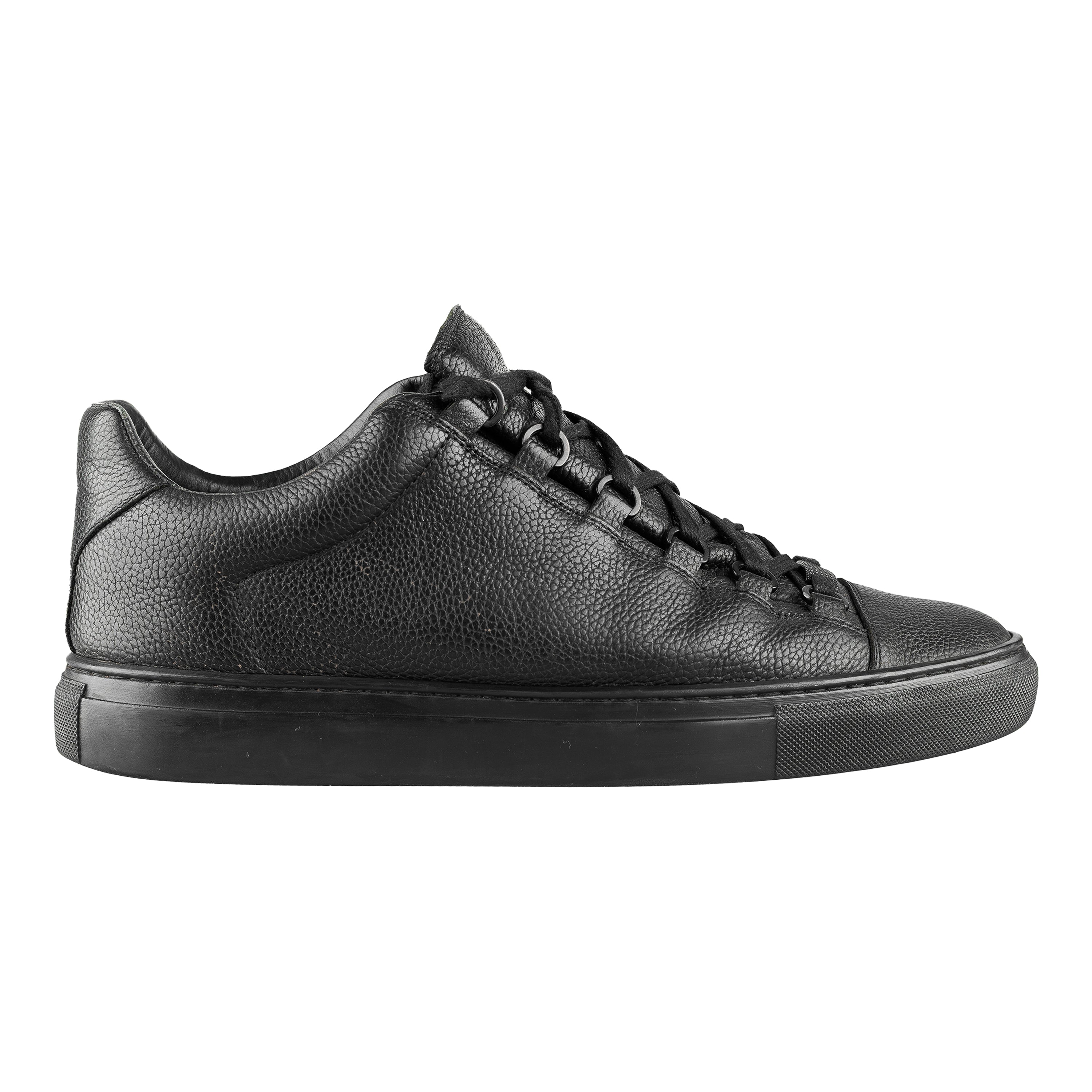 Balenciaga Arena Low Black Leather Shoes (41 IT / 42 EU)