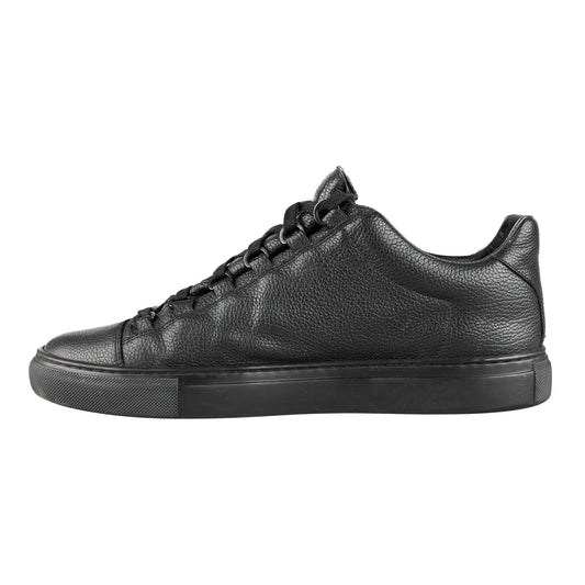 Balenciaga Arena Low Black Leather Shoes (41 IT / 42 EU)