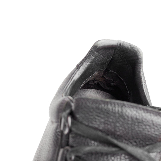 Balenciaga Arena Low Black Leather Shoes (41 IT / 42 EU)