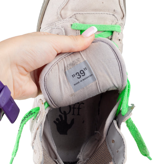 OFF-WHITE FW 2019 Off Court 3.0 Gray High Top Sneakers (40 EU)