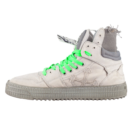 OFF-WHITE FW 2019 Off Court 3.0 Gray High Top Sneakers (40 EU)