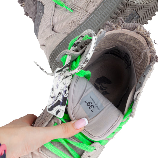 OFF-WHITE FW 2019 Off Court 3.0 Gray High Top Sneakers (40 EU)