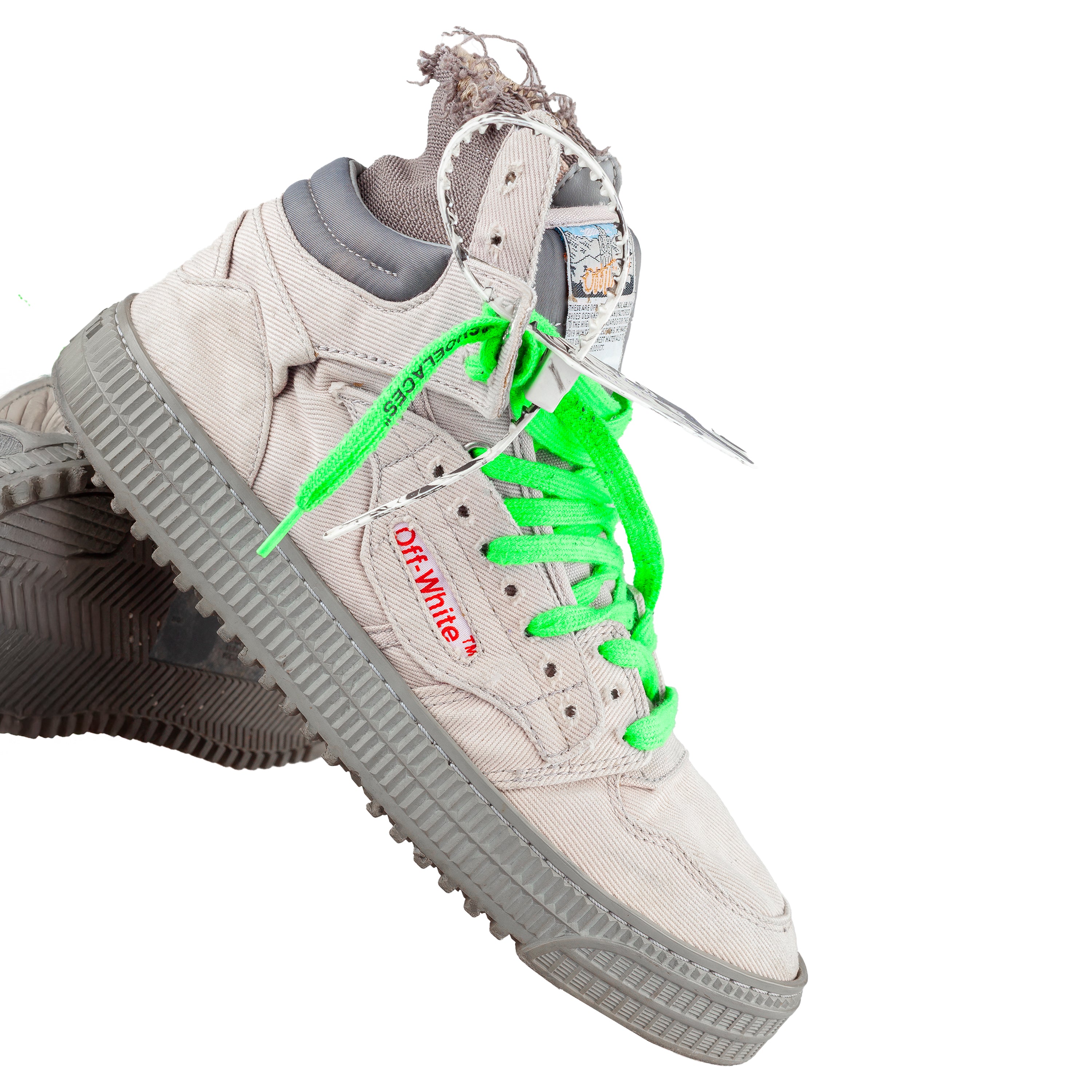 OFF-WHITE FW 2019 Off Court 3.0 Gray High Top Sneakers (40 EU)