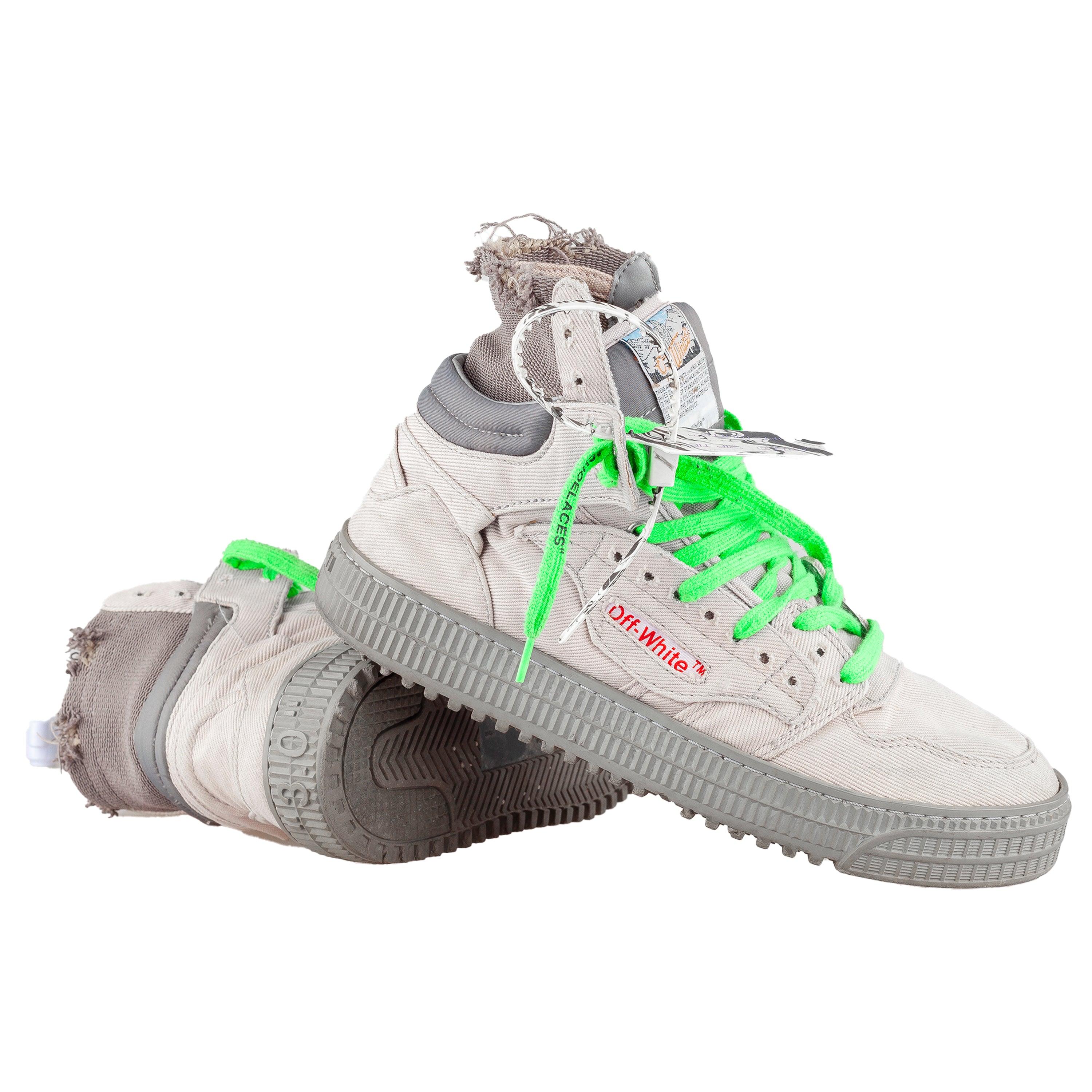 OFF-WHITE FW 2019 Off Court 3.0 Gray High Top Sneakers (40 EU)
