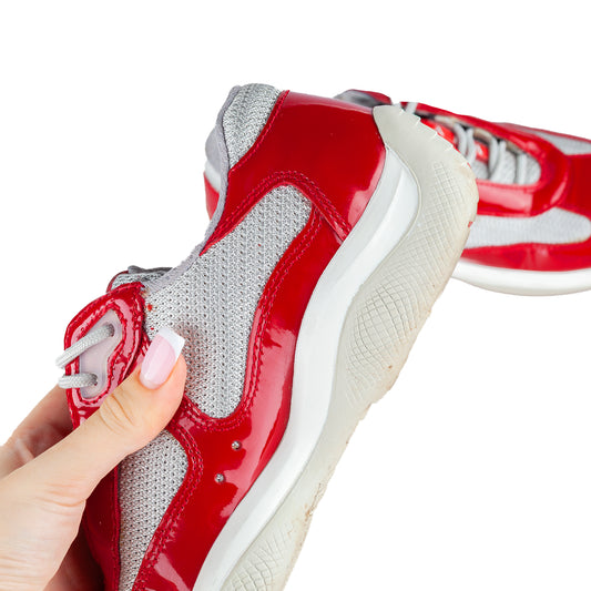 Prada America’s Cup Red Vintage Sneakers (35.5 IT / 36,5 EU)