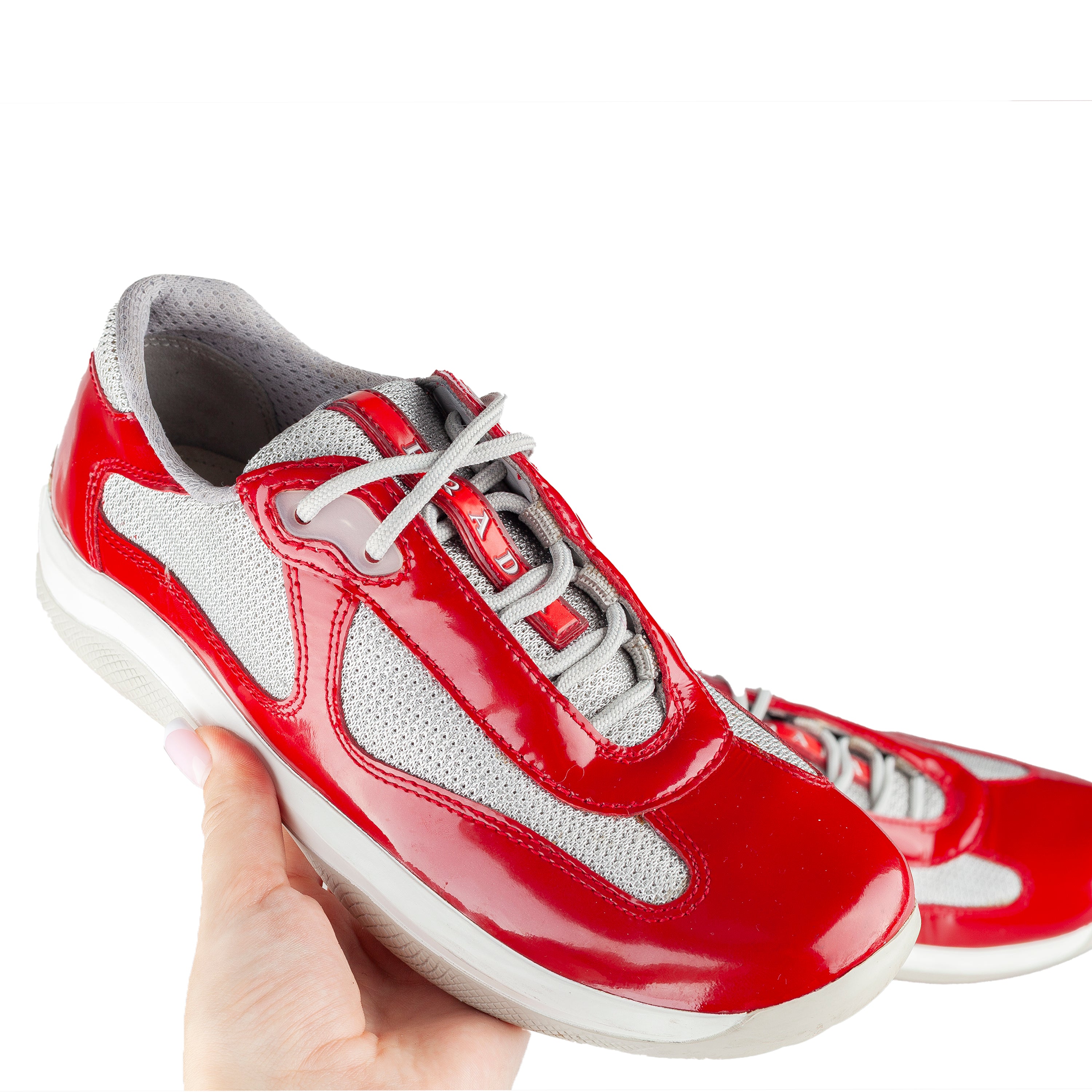 Prada America’s Cup Red Vintage Sneakers (35.5 IT / 36,5 EU)