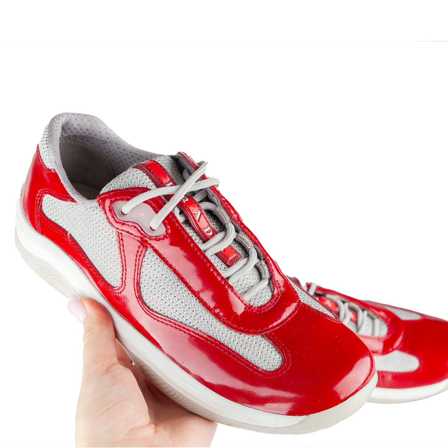 Prada America’s Cup Red Vintage Sneakers (35.5 IT / 36,5 EU)