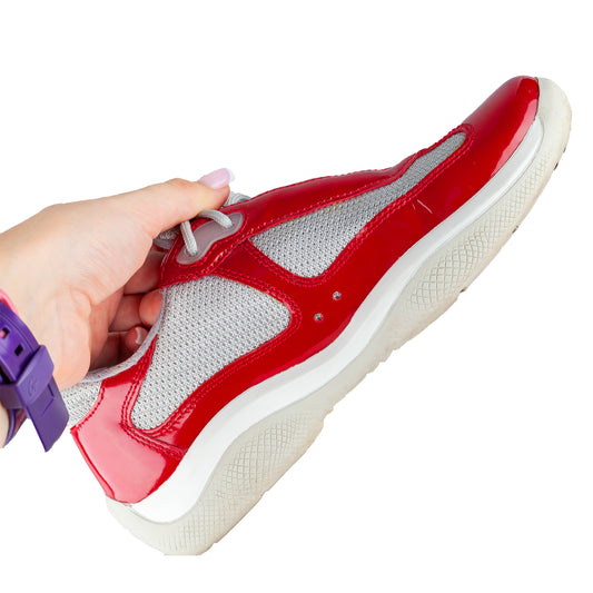 Prada America’s Cup Red Vintage Sneakers (35.5 IT / 36,5 EU)