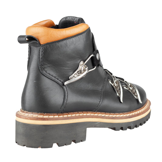 Moschino Black Leather Ski Buckle Boots (43 IT / 44 EU)